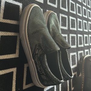 Black sparkly vans